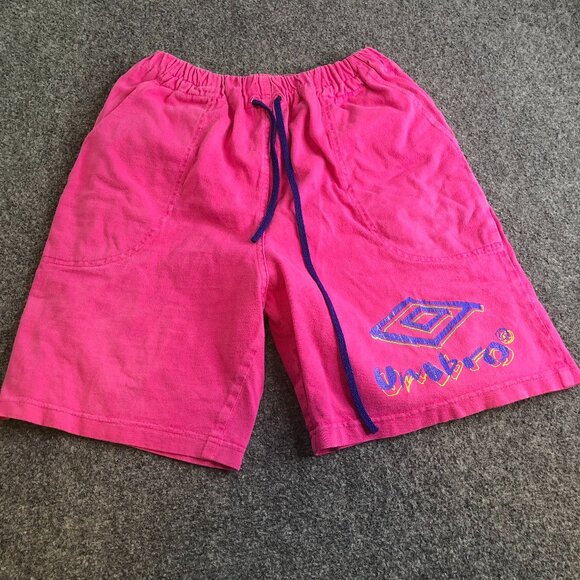 Umbro Other - Vintage Umbro Shorts Mens Small Pink 100% Cotton Pockets Soccer Made in USA 90s